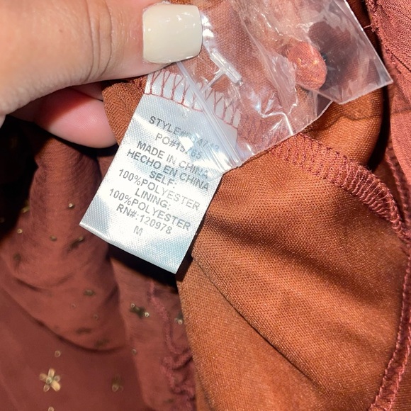 Wish Upon A Star Dress - Rust - Picture 8 of 13